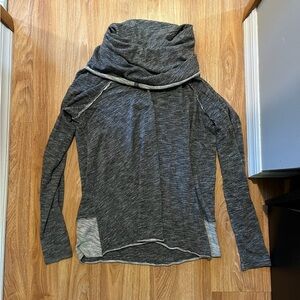 Gray cowl neck sweater